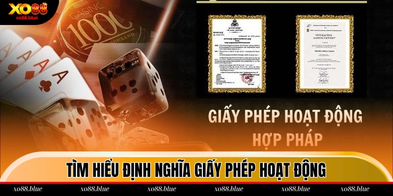 Giấy Phép Hoạt Động Định nghĩa giấy phép hoạt động